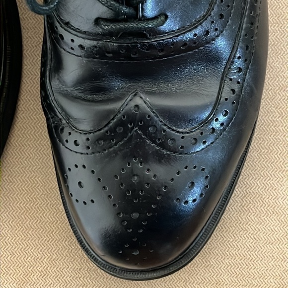 Florsheim Comfort Tech Men's 9 D Dress Shoes Bristow Wing Tip Black Oxfords - Picture 5 of 15